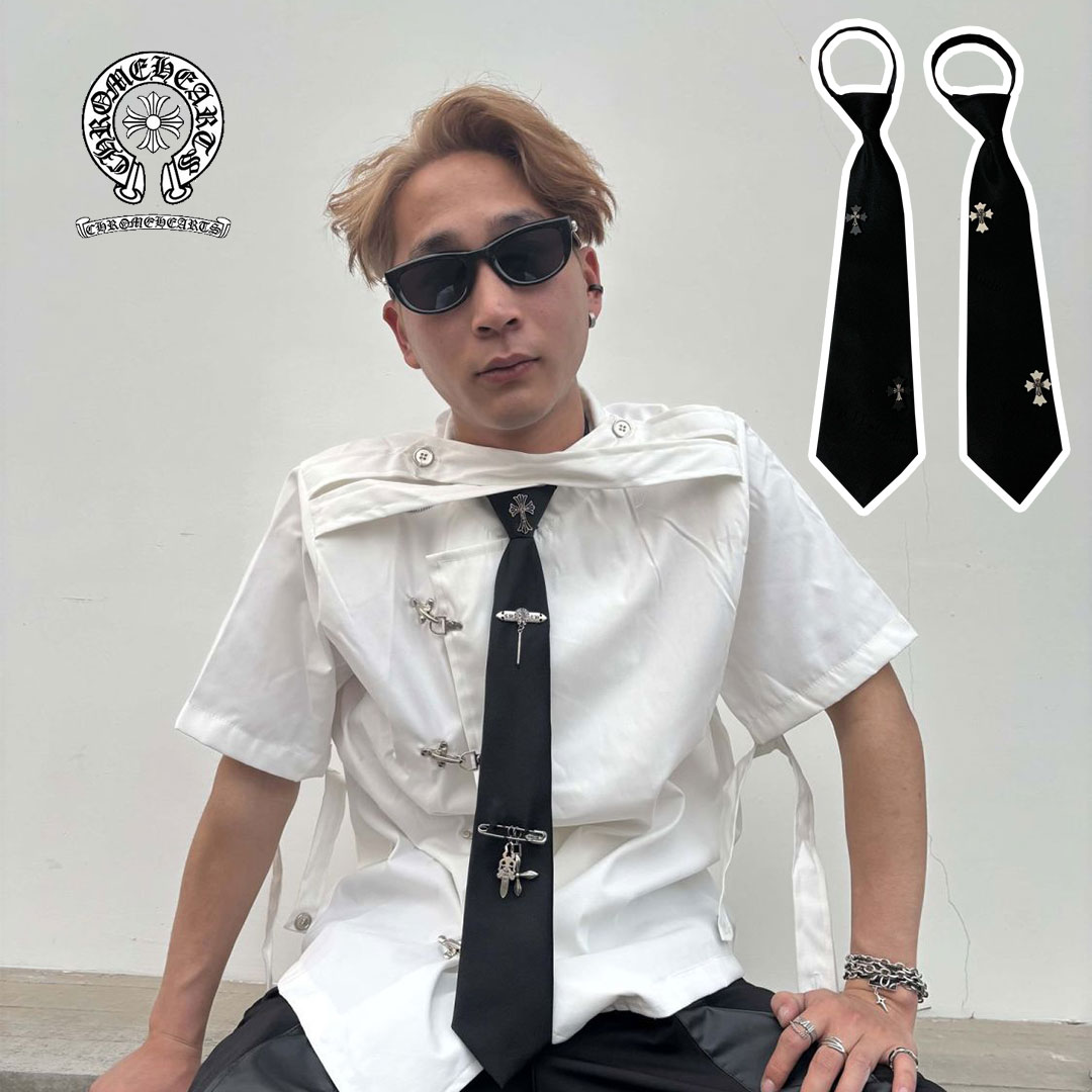 【Chrome Hearts】クロムハーツ  クロスシャツタイ デコラティブボウタイ