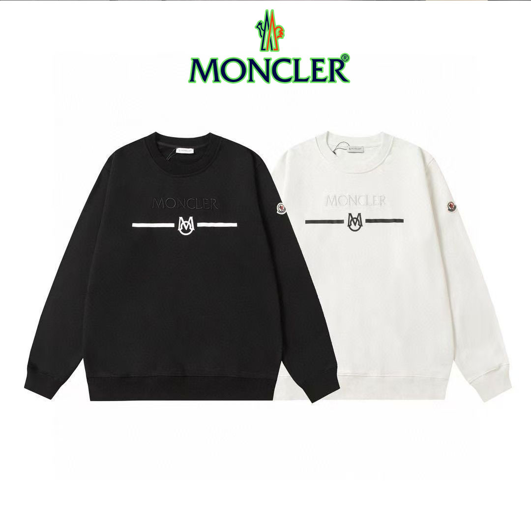 【MONCLER】モンクレール 2025 人気 ラウンドネック レタード スウェットシャツ 男女兼用