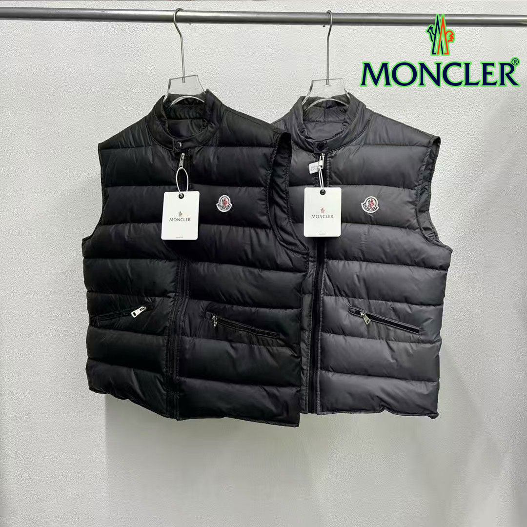 【MONCLER】モンクレール2025新作スタンドカラーベストファッショナブルでハンサムなベスト 男女兼用