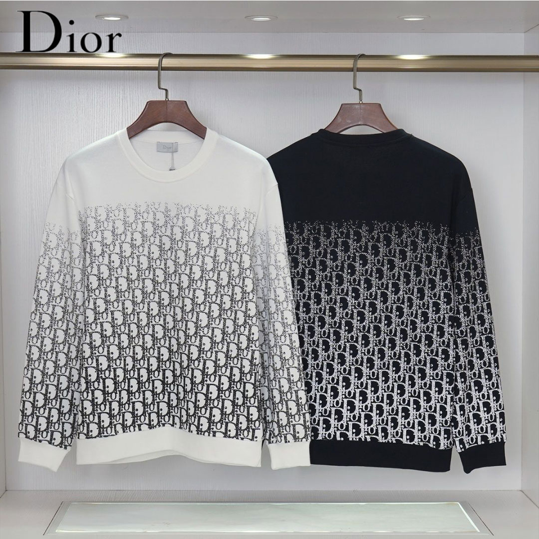 【DIOR】ディオール秋冬新作グラデーションレタープリントスウェットシャツ 男女兼用