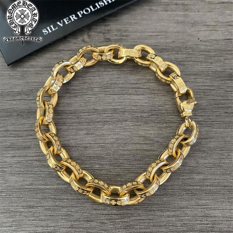 【Chrome Hearts】クロウハートレターブレスレットクラスプカップルブレスレット 男女兼用