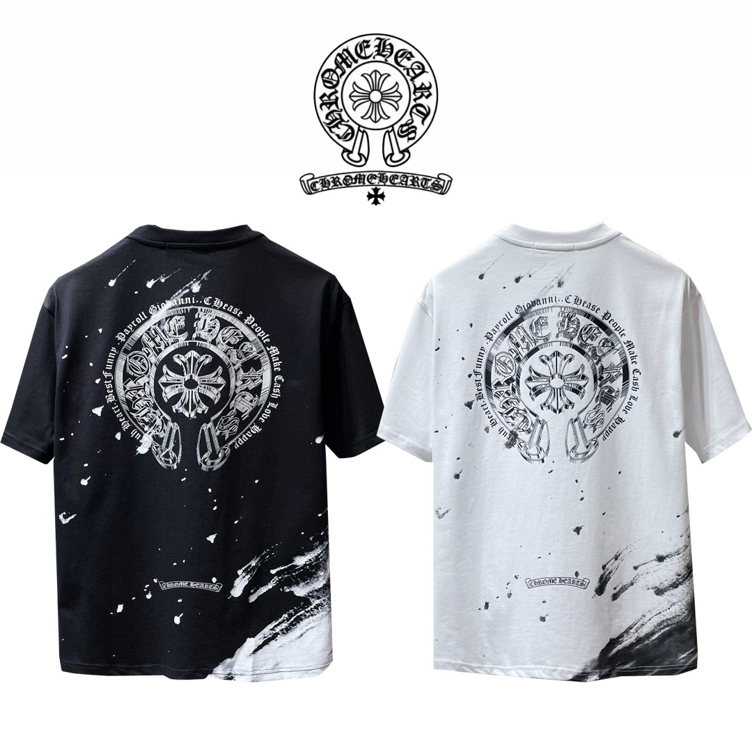 【Chrome Hearts】クロムハーツ 半袖クロスプリントTシャツ 男女兼用