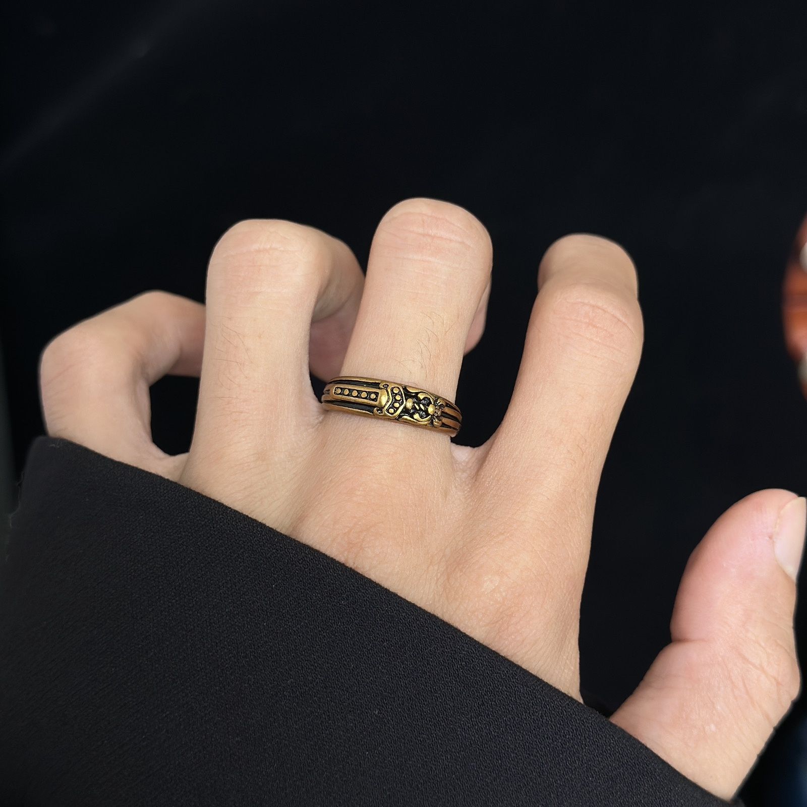 【今日注文なら、もう一つ無料サービス】【Chrome hearts】 クロムハーツ 男女兼用 ヴィンテージカップルリング（オープンデザイン）