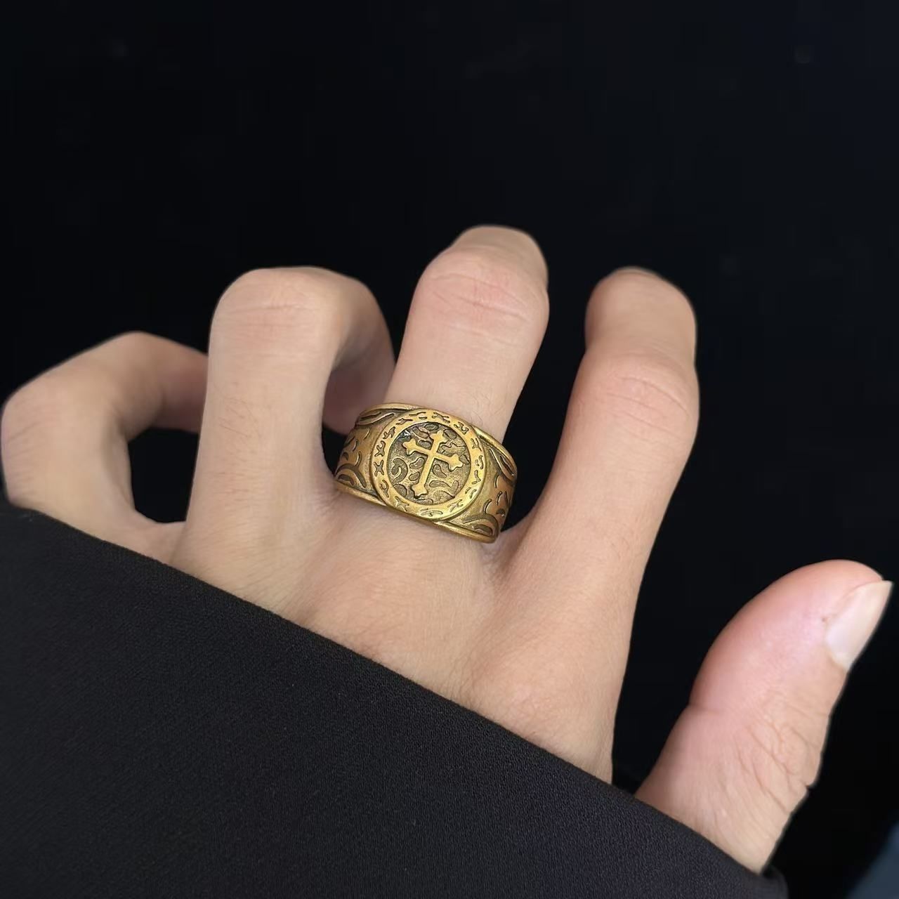 【今日注文なら、もう一つ無料サービス】【Chrome hearts】 クロムハーツ 男女兼用 ヴィンテージカップルリング（オープンデザイン）