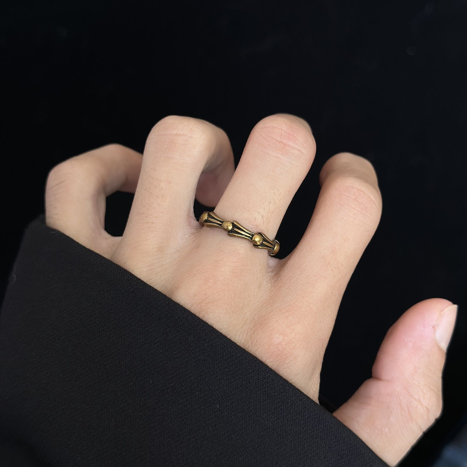 【今日注文なら、もう一つ無料サービス】【Chrome hearts】 クロムハーツ 男女兼用 ヴィンテージカップルリング（オープンデザイン）