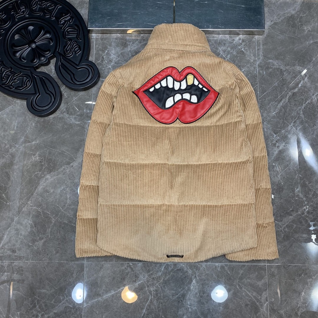 Chrome Hearts ❤ クロムハーツ ❤ 日本の店頭でも同時販売中 ❤❄️ 冬のダウンジャケットシリーズ❄️ クロウハートダークパターンシリーズ フード付きダウンジャケット