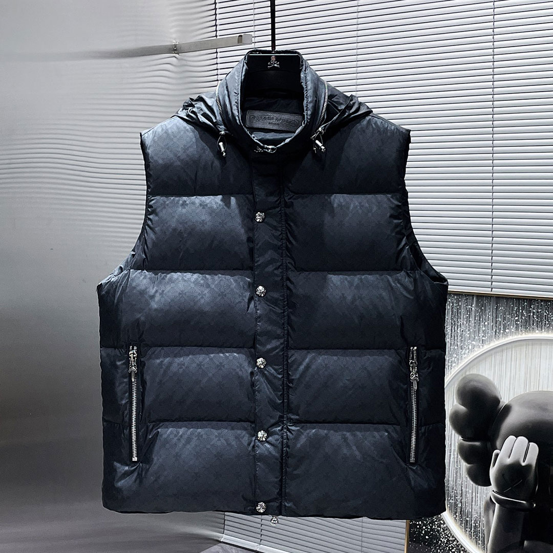 Chrome Hearts ❤ クロムハーツ ❤ 日本の店頭でも同時販売中 ❤❄️ 冬のダウンジャケットシリーズ❄️ クロウハートダークパターンシリーズ フード付きダウンジャケット