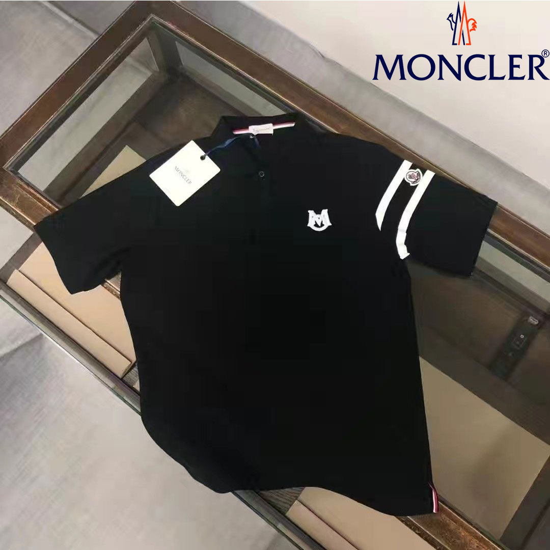 【Moncler】モンクレール メンズ ポロシャツ 刺繍 半袖