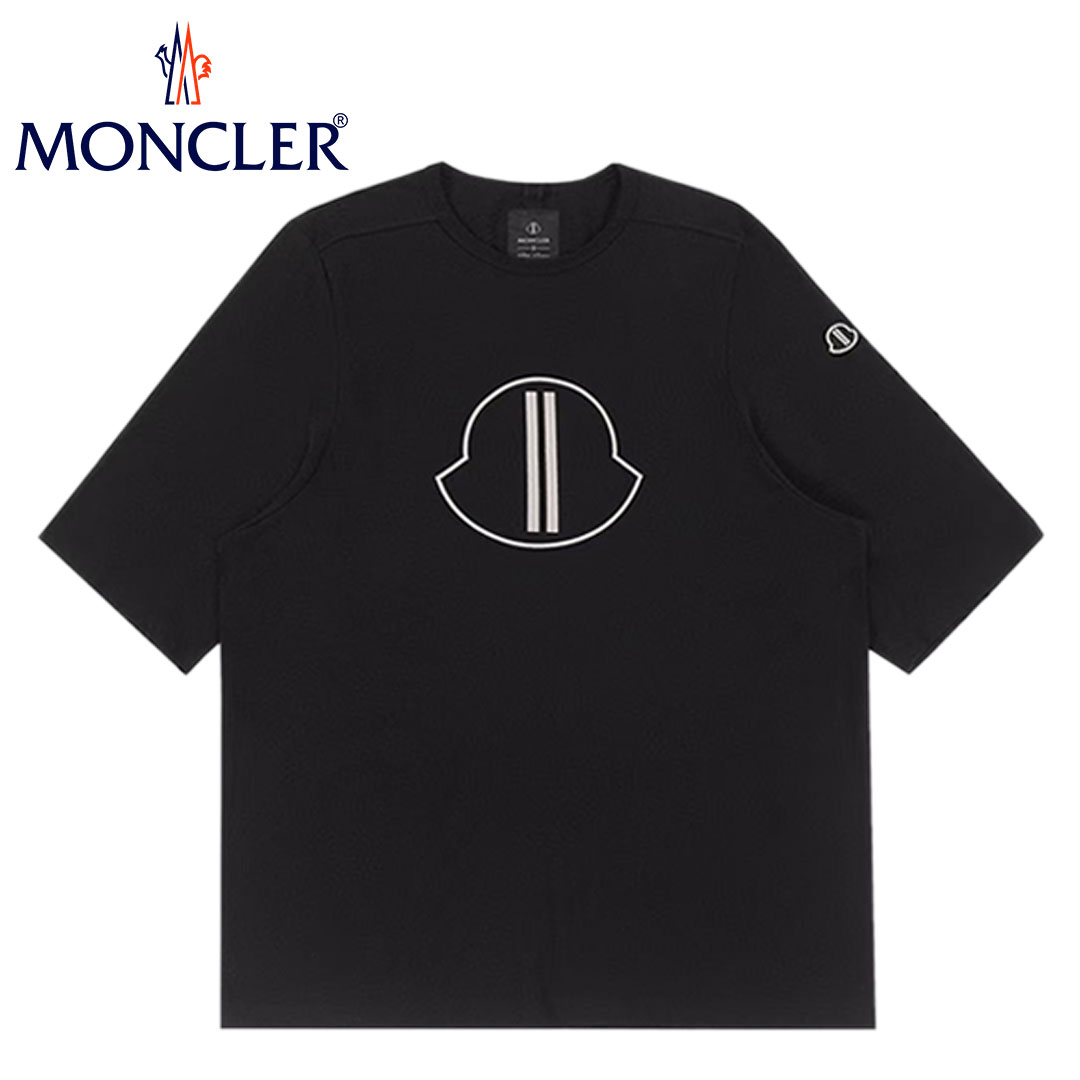 【MONCLER】MONCLER 2024 プリントコットン半袖カップルTシャツ