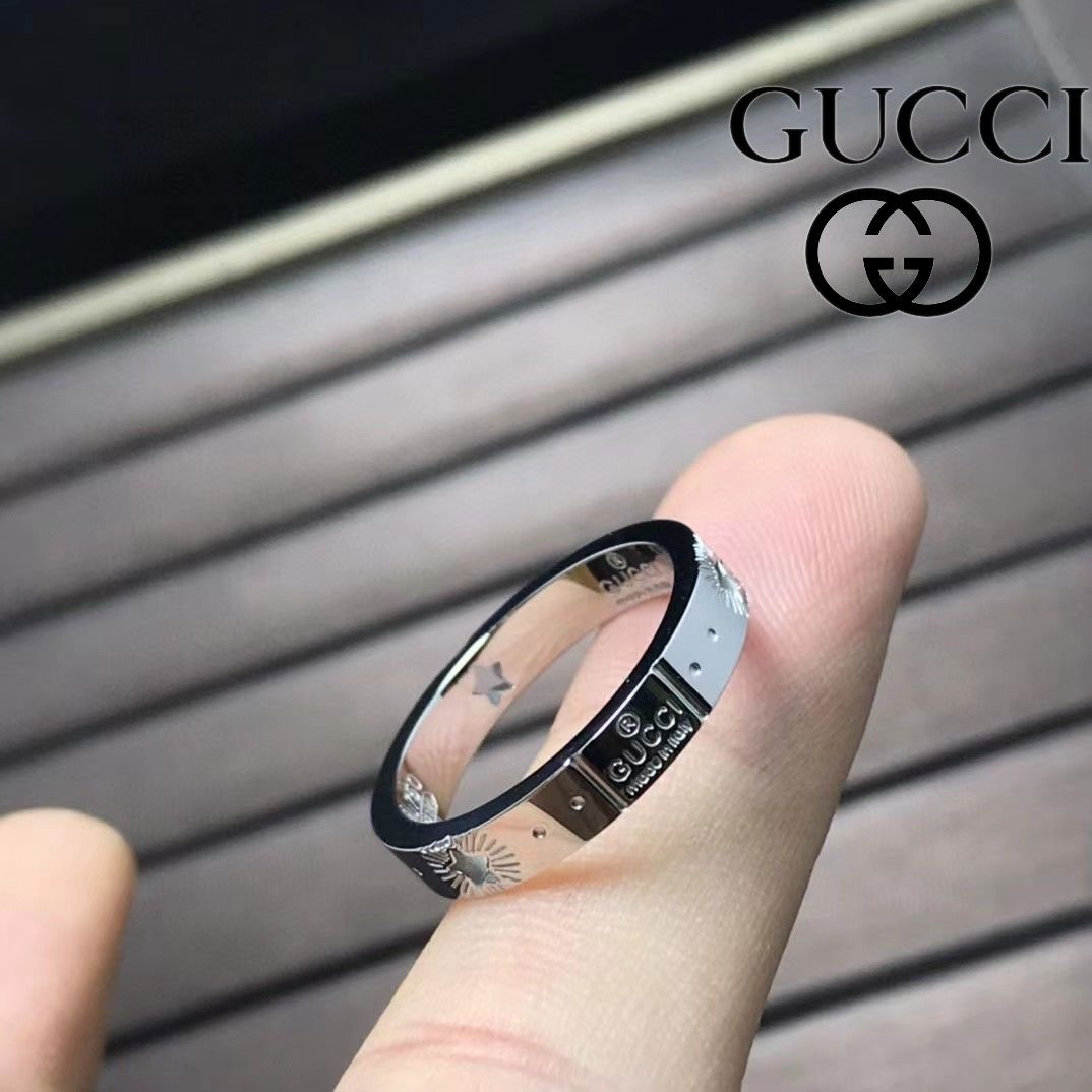 【GUCCI】GUCCI グッチ スターリング カップル メンズ レディース リング
