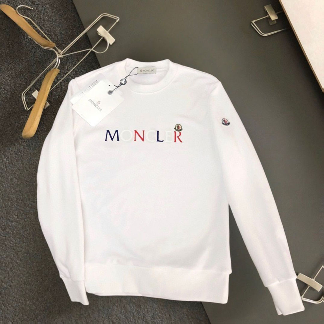 【MONCLER】モンクレール メンズ ラウンドネック ルーズ スウェットシャツ 男女兼用 トップス