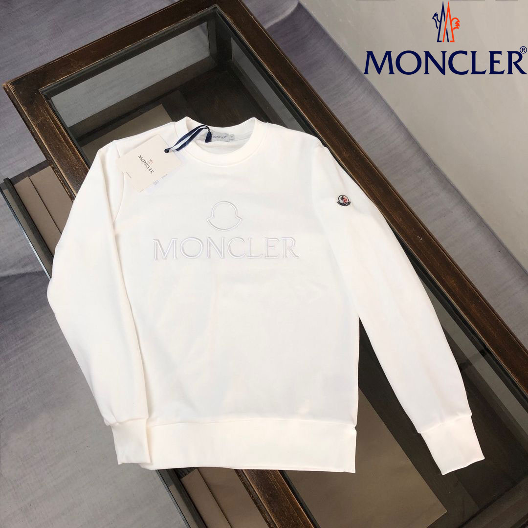 【MONCLER】モンクレール秋冬新作スウェットシャツレタープリントラウンドネックトップス男女兼用