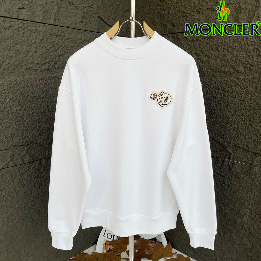 【MONCLER】モンクレールの秋冬新作メンズ刺繍ラウンドネックスウェットシャツ 男女兼用