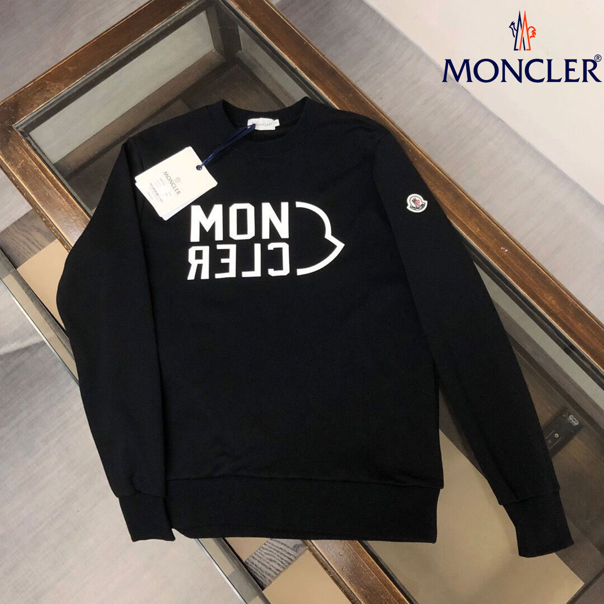 【MONCLER】モンクレール 2024 新しいラウンドネックルーズスウェットシャツ