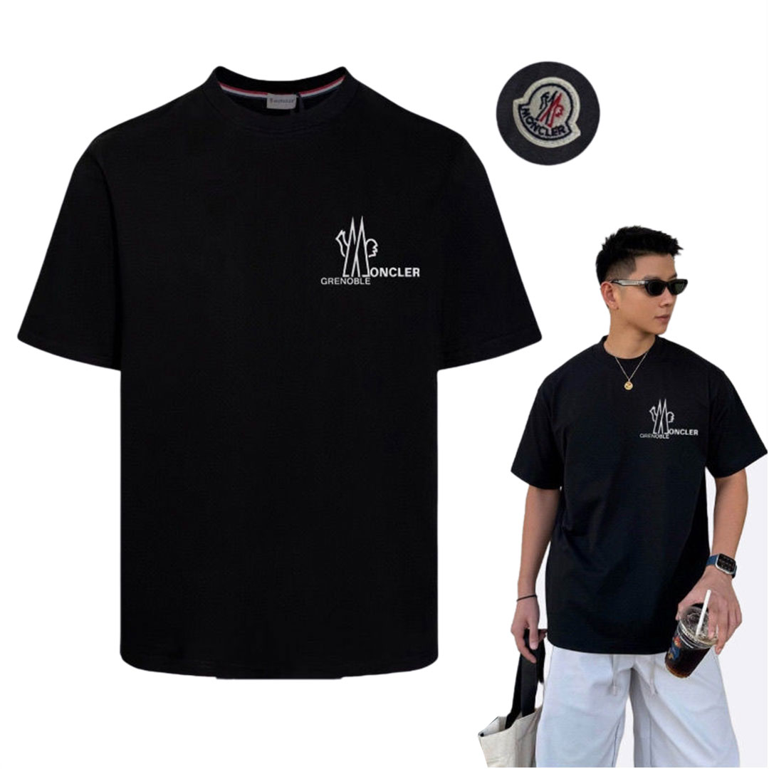 【MONCLER】モンクラーサマーレター半袖Tシャツ 男女兼用