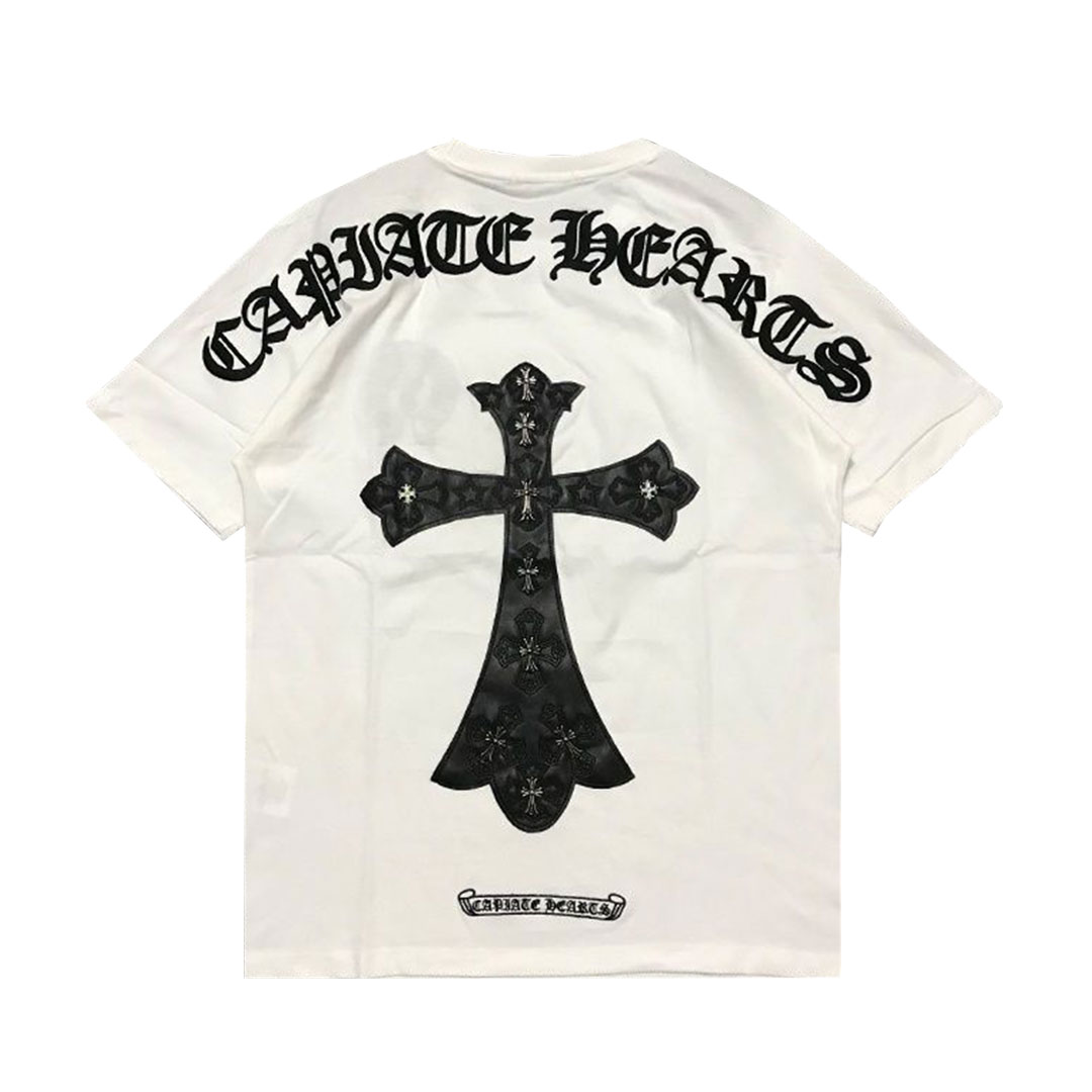 【Chrome Hearts】【今日注文なら、もう一つ無料サービス】クロムハーツ  クロスTシャツ 半袖 男女兼用