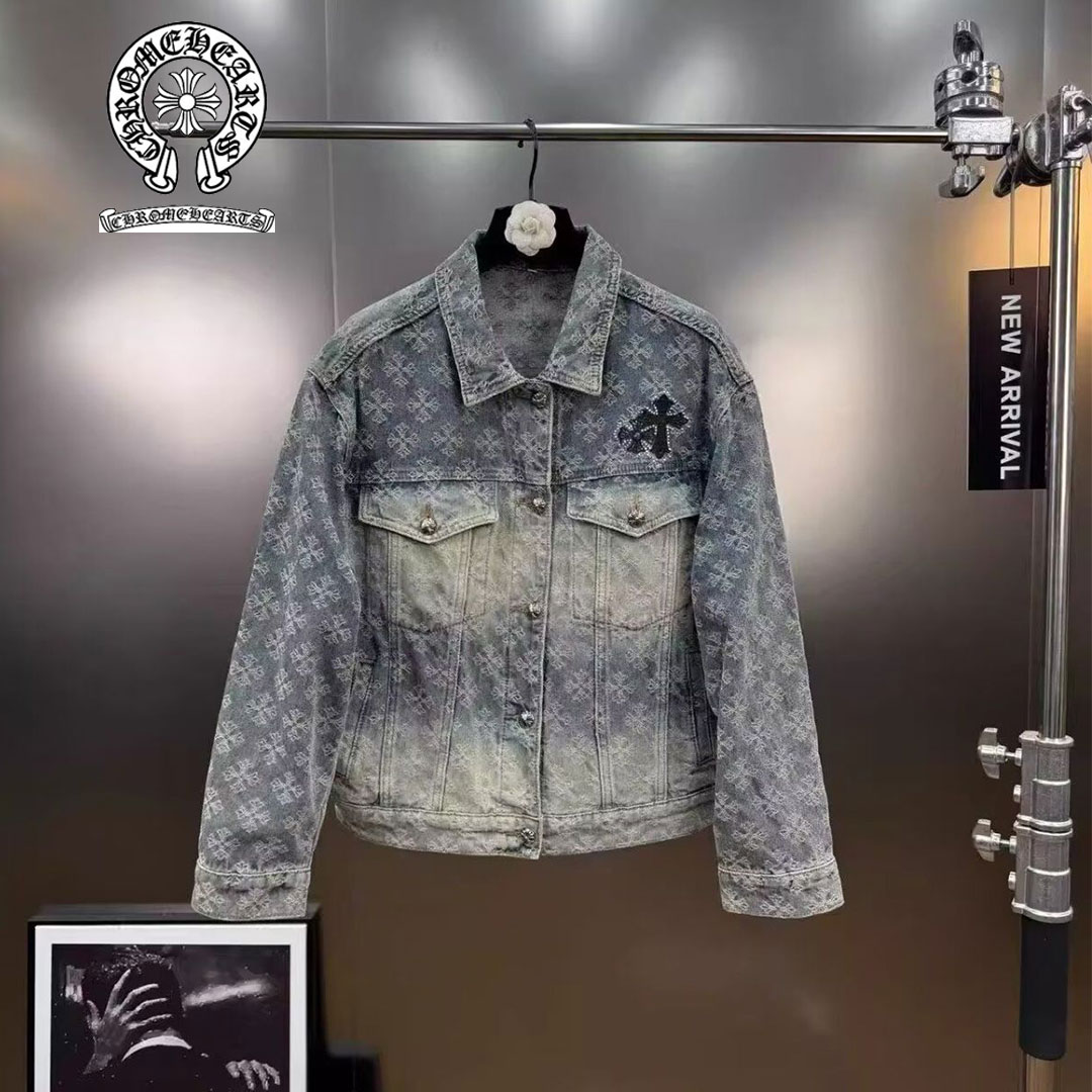 【Chrome hearts】クロムハーツ 2025年秋冬 レトロクロス デニムジャケット