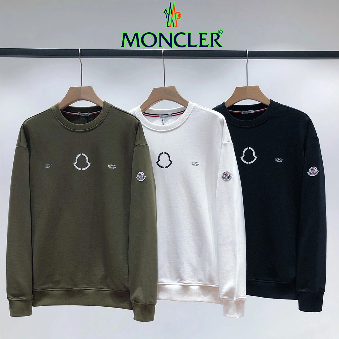 【MONCLER】モンクレール 2025 新作プルオーバーラウンドネック長袖スウェットシャツ 男女兼用