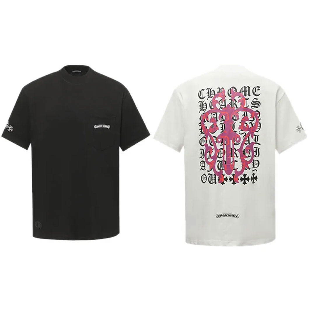 【Chrome hearts】クロムハーツ2026年新作サンスクリットプリント半袖Tシャツ