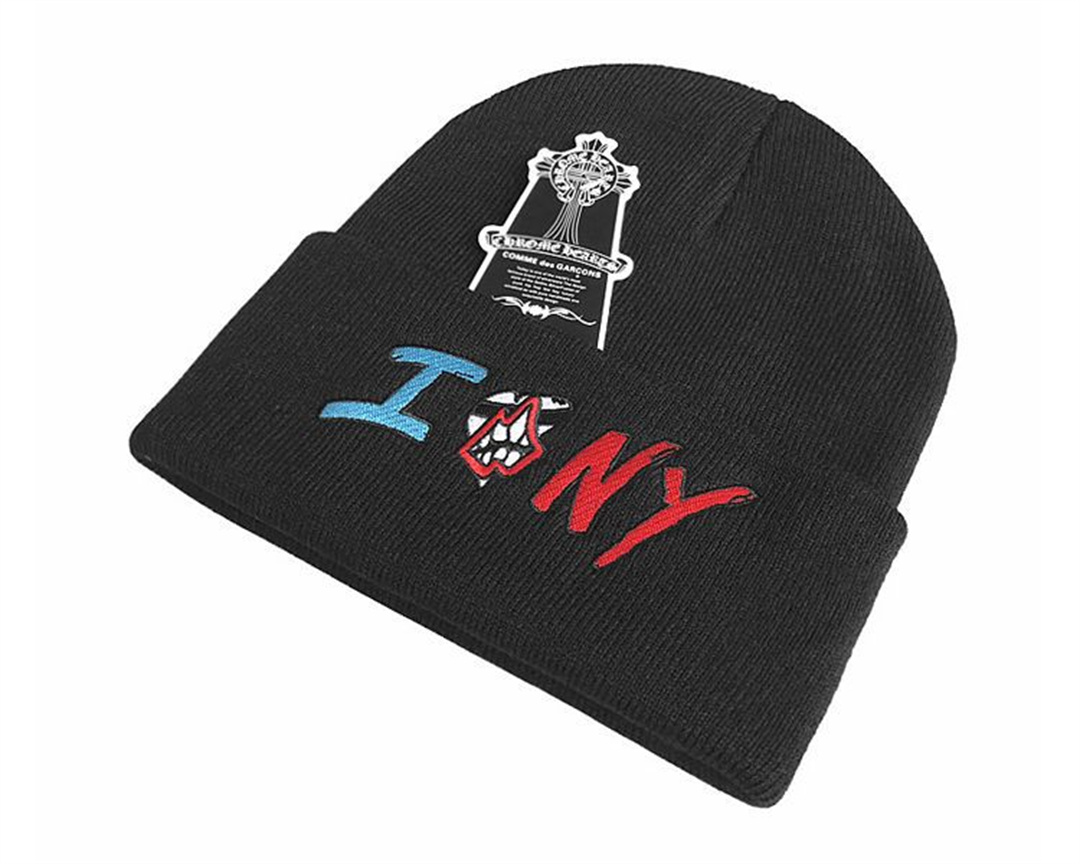 【今日注文なら、もう一つ無料サービス】Chrome Hearts クロウハート ホースシュー ウォームハット クロスニット帽  男女兼用