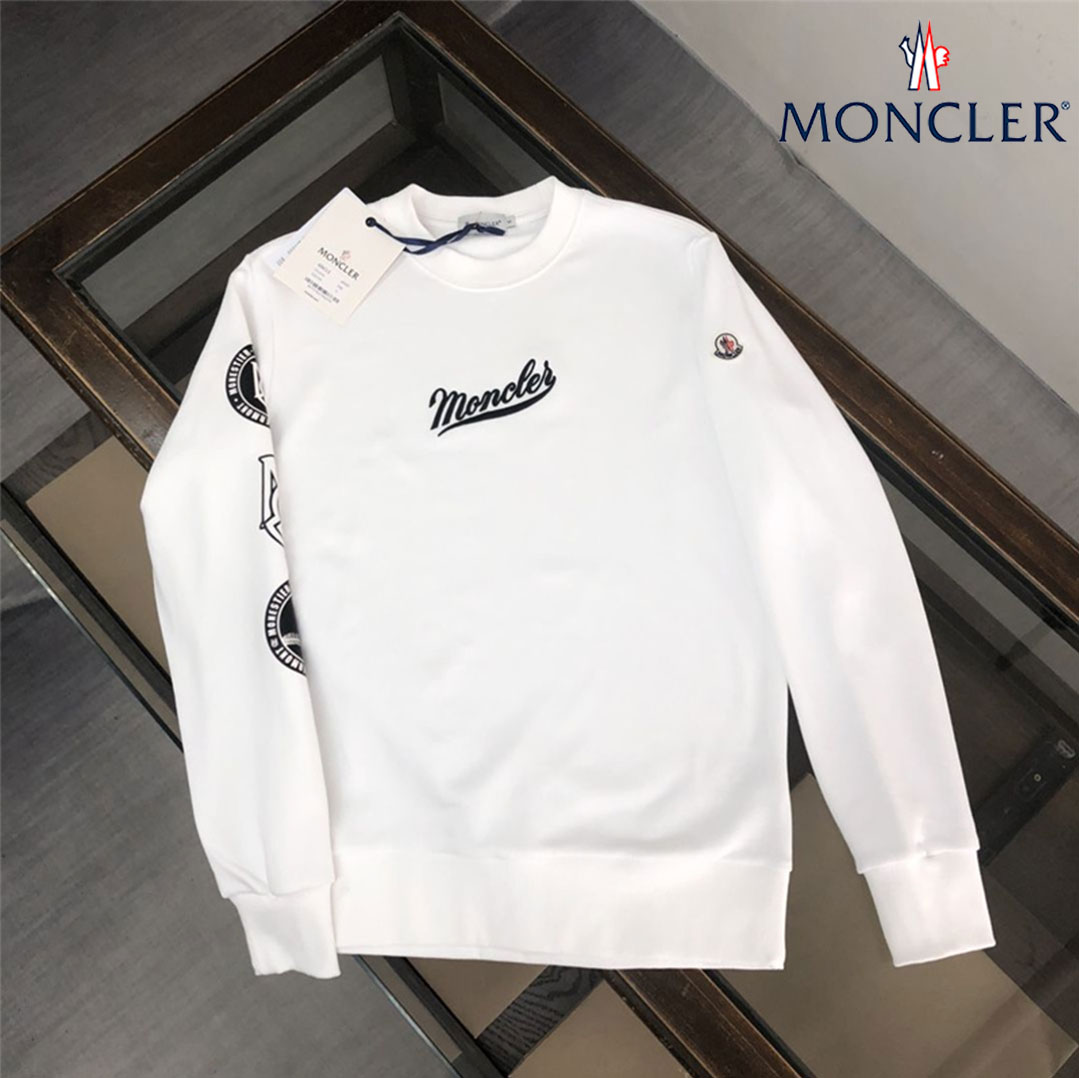 【MONCLER】モンクレール メンズ スウェットシャツ 長袖 クルーネック プルオーバー スウェットシャツ