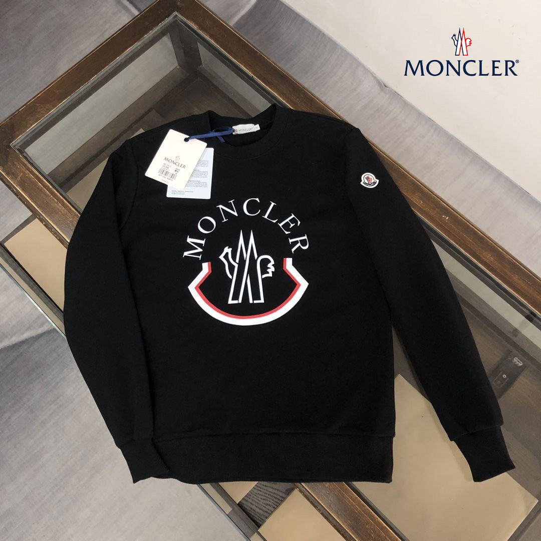 【今日注文なら、もう一つ無料サービス】【MONCLER】口カジュアルルーズラウンドネックプリントカップルスウェットシャツ