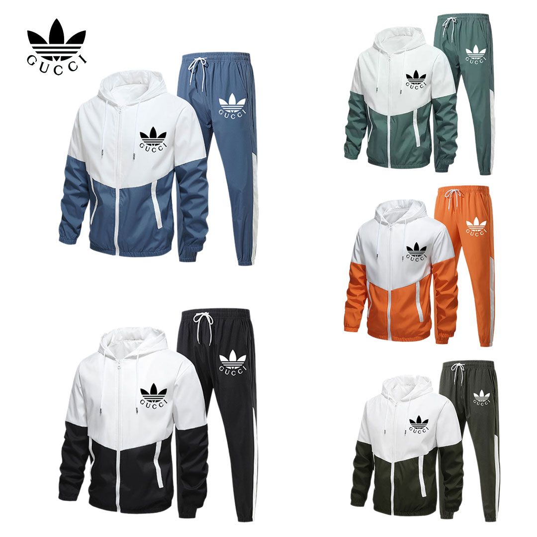 【Adidas】【GUCCI】Adidas X GUCCI 2025連名秋スポーツスーツ
