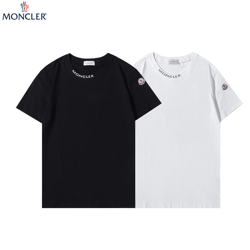 【MONCLER 】MONCLER 2024新作メンズ刺繍ロゴ半袖男女カップルTシャツ