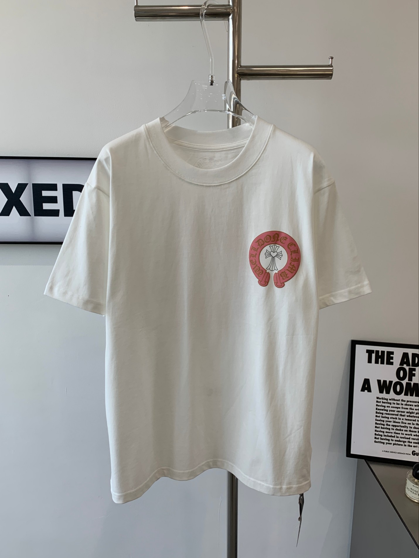 【Chrome Hearts】クロムハーツ ビッグホースシューカップルカジュアル半袖Tシャツ 男女兼用