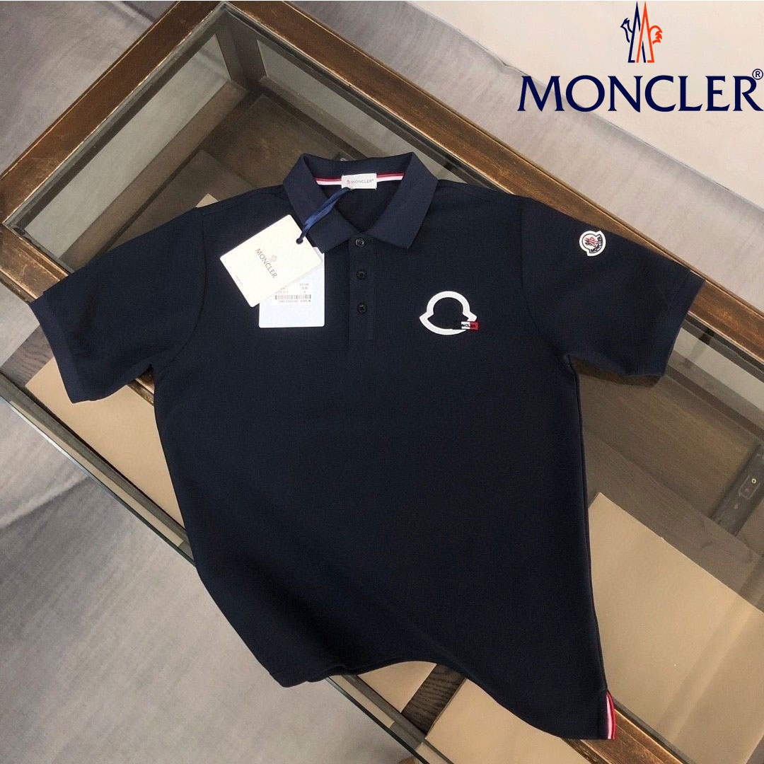 【MONCLER】モンクレール メンズ ポロシャツ 刺繍 半袖