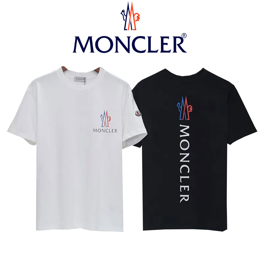 【Moncler】モンクレール メンズ レディース Tシャツ ラウンドネック ルーズ トップス 半袖