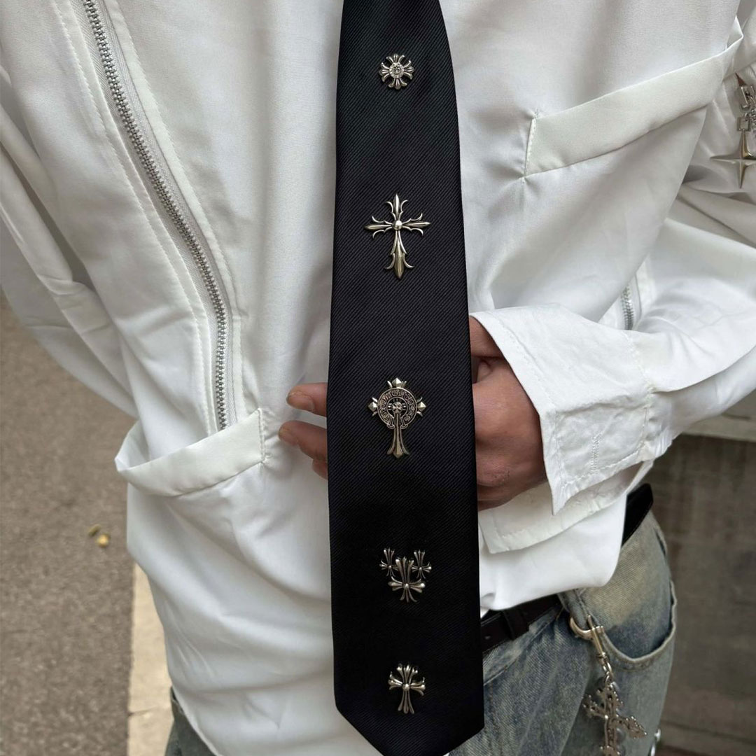 【Chrome Hearts】クロムハーツ  クロスシャツタイ デコラティブボウタイ