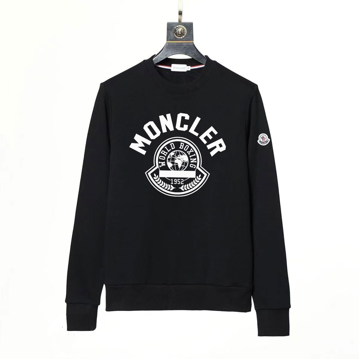 【Moncler】モンクレール クラシック コットン カジュアル ラウンドネック プルオーバー スウェットシャツ