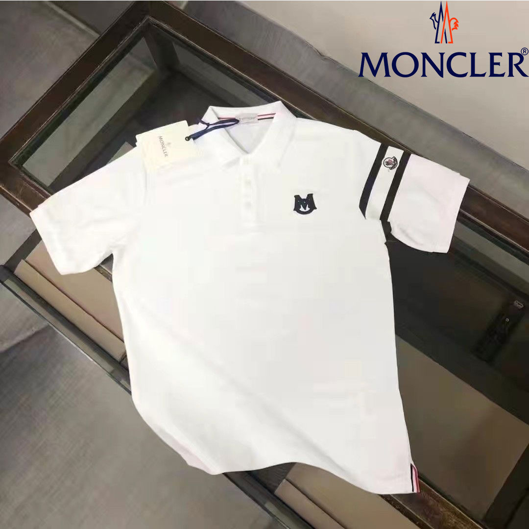 【Moncler】モンクレール メンズ ポロシャツ 刺繍 半袖
