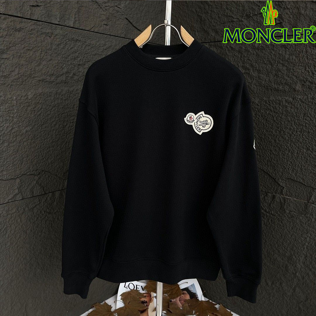 【MONCLER】モンクレールの秋冬新作メンズ刺繍ラウンドネックスウェットシャツ 男女兼用