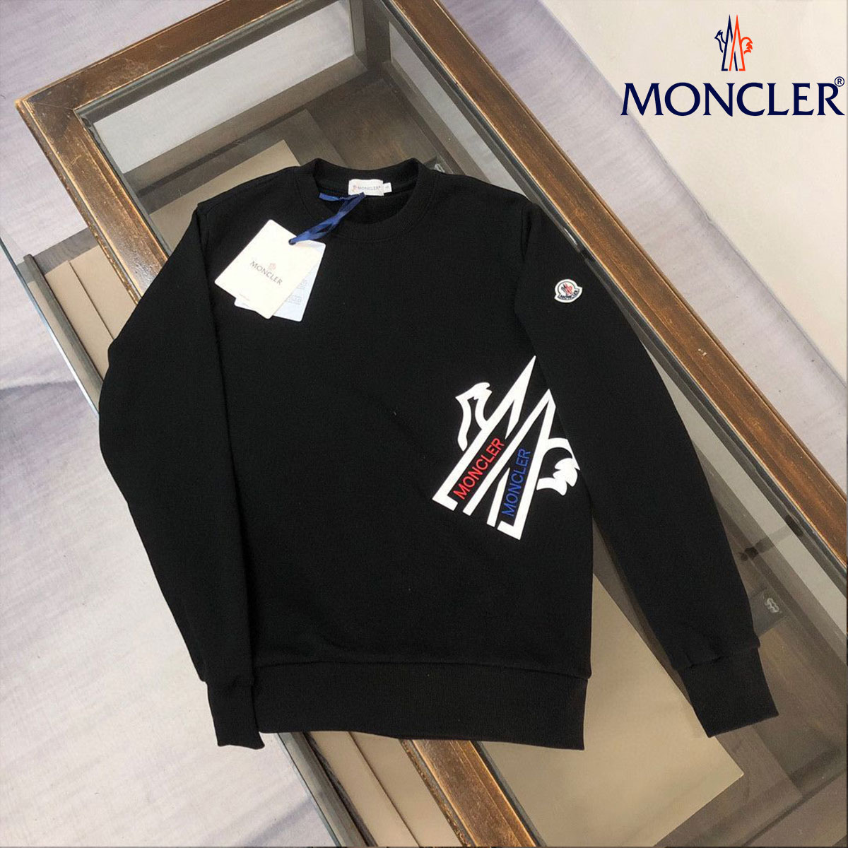 【MONCLER】モンクレール 2024 秋冬新作ラウンドネックカジュアルスウェットシャツ 男女兼用