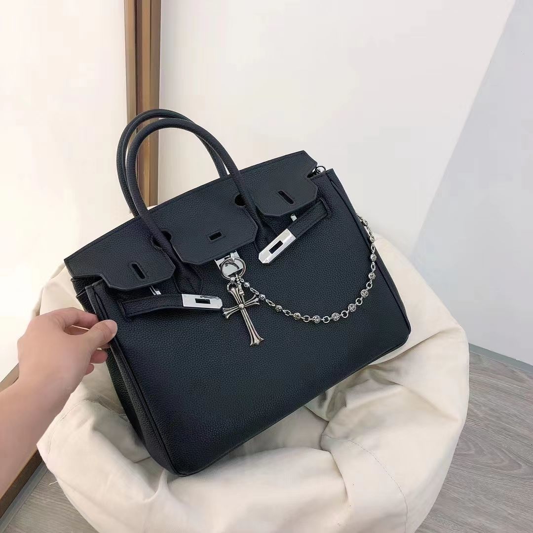 【Chrome Hearts】Chrome Hearts フランス製 2025年新作 大容量バーキンハンドバッグ