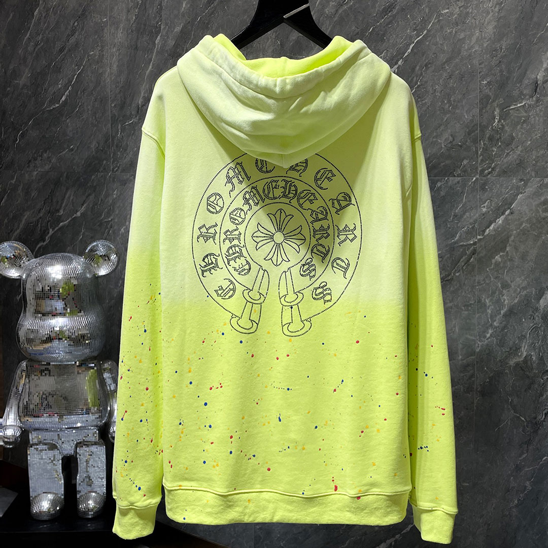 【Chrome Hearts】クロムハーツクロスホースシューグラデーションスウェットシャツ