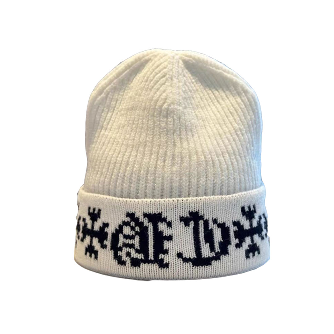 【Chrome Hearts】【今日注文なら、もう一つ無料サービス】クロムハーツ 新作 サンスクリットニット帽 暖かい帽子 男女兼用