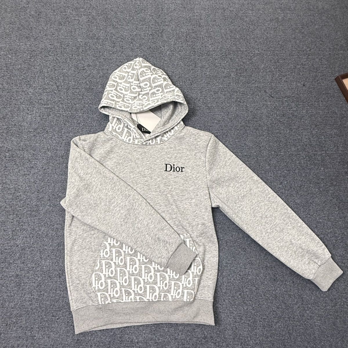 【Dior】Dior フード付き長袖フリース スウェットシャツ