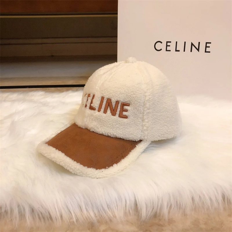 【CELINE】CELINE レター スポーツ サンハット ステッチ コントラスト カラー ベースボール キャップ 男女兼用