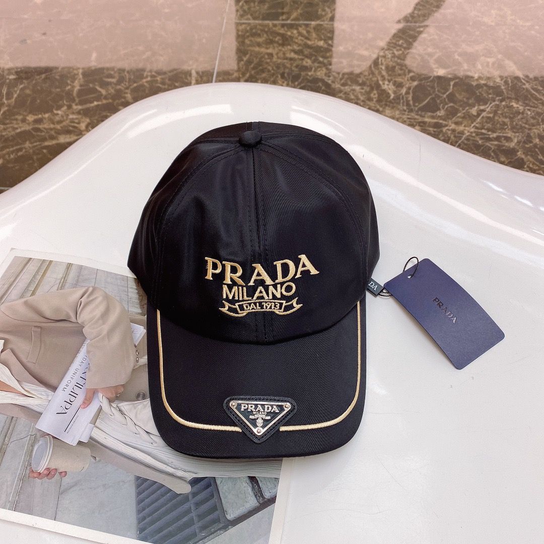 【PRADA】プラダ ベースボールキャップ ピークドキャップ 男女兼用