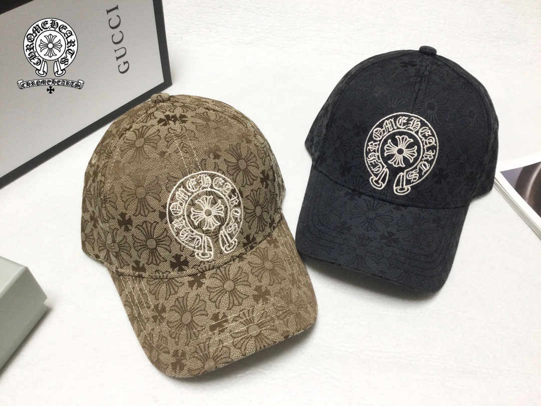 【Chrome Hearts】クロムハーツ刺繍入りハードトップキャップ