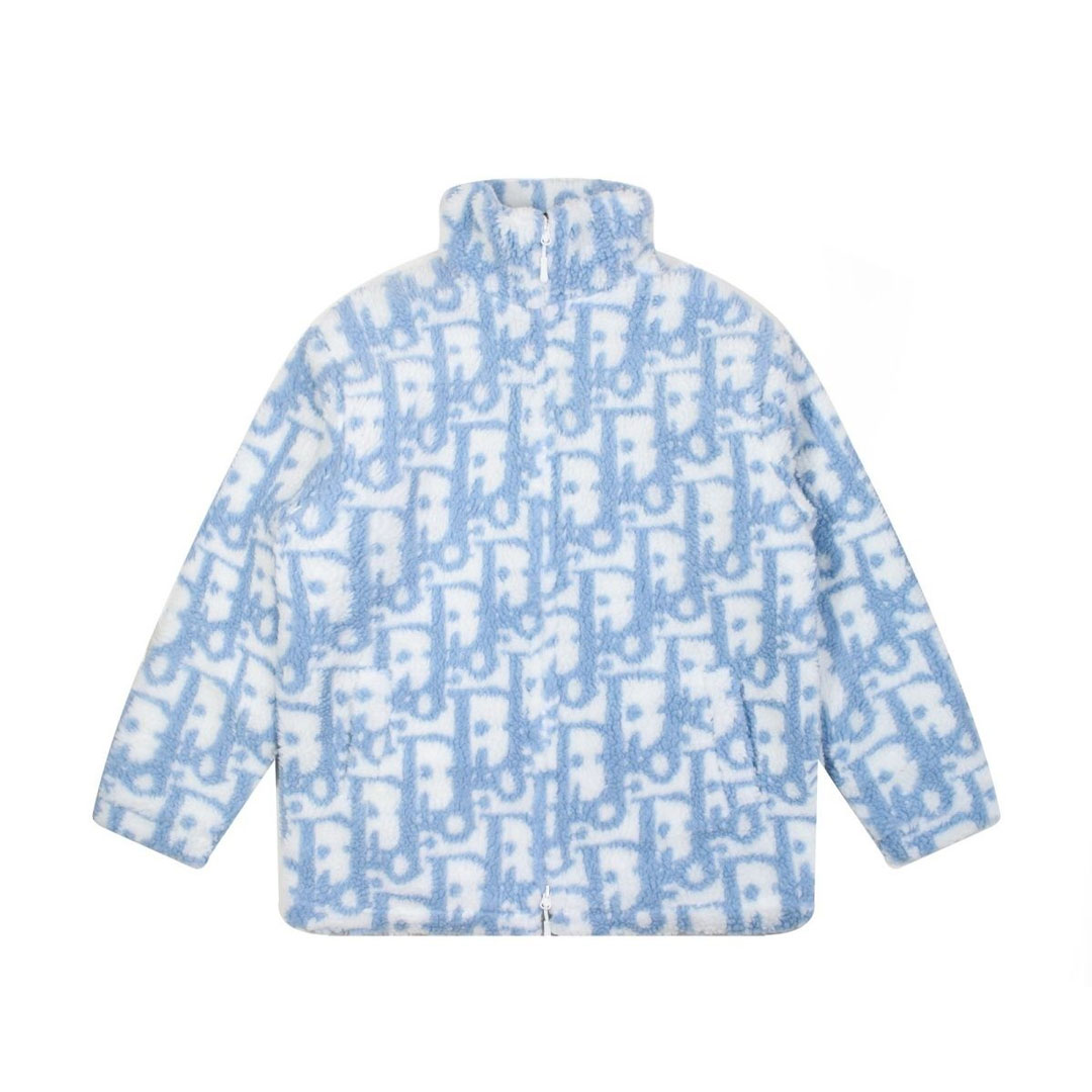 【Dior】 ダブルシャドウ モノグラム ムートン コート 男女兼用