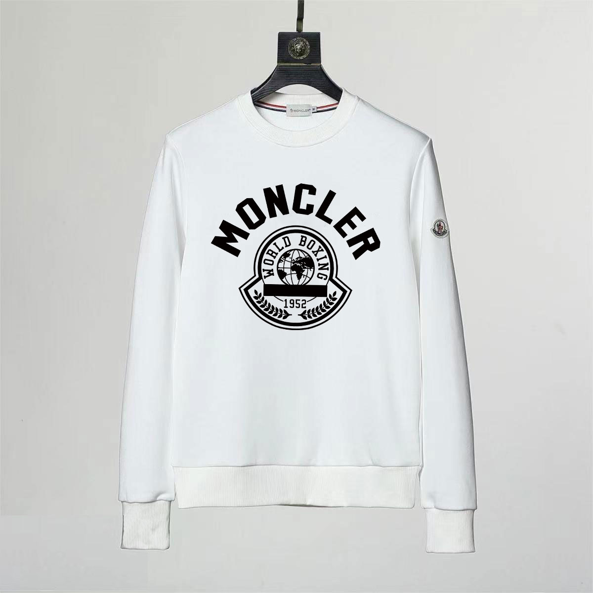 【Moncler】モンクレール クラシック コットン カジュアル ラウンドネック プルオーバー スウェットシャツ