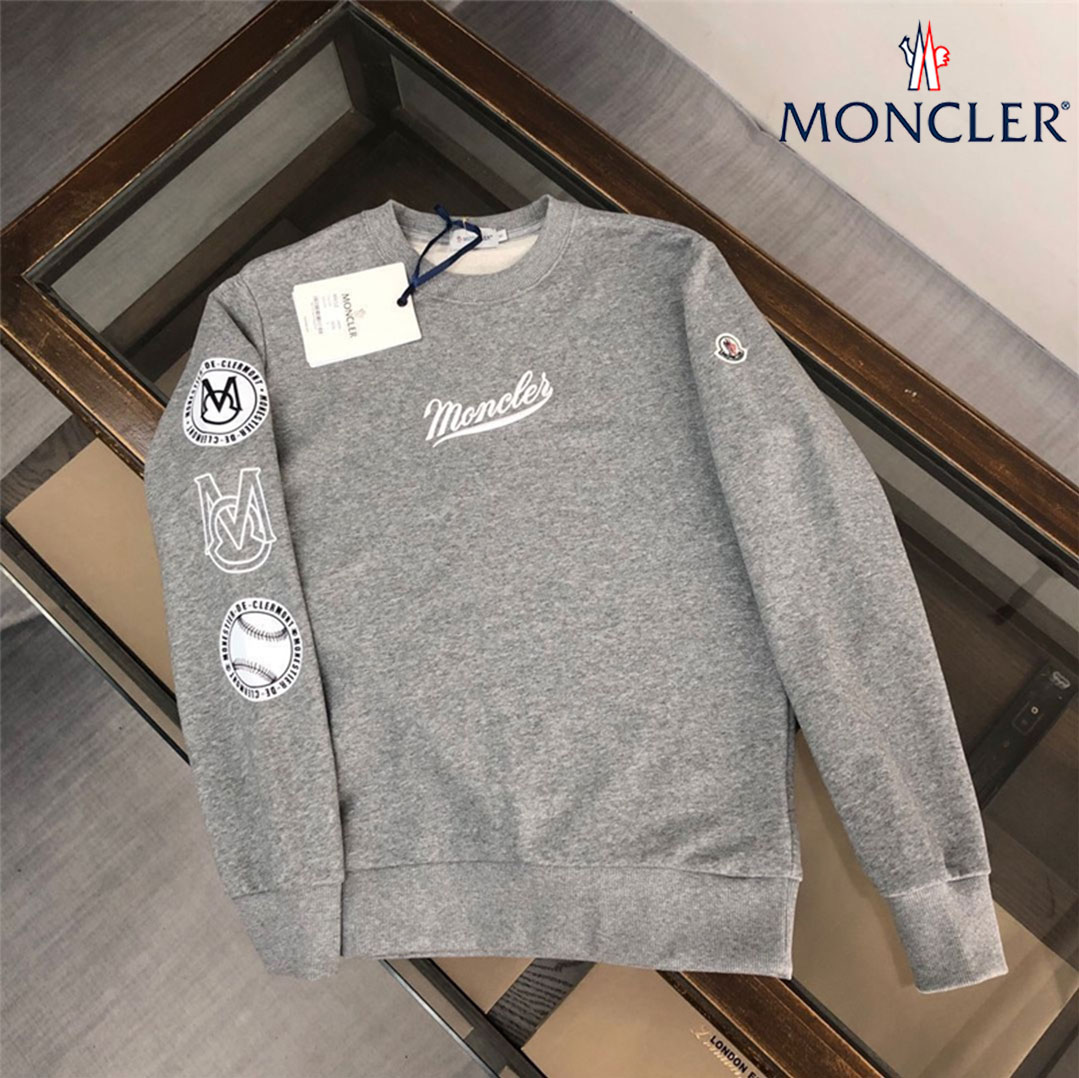 【MONCLER】モンクレール メンズ スウェットシャツ 長袖 クルーネック プルオーバー スウェットシャツ