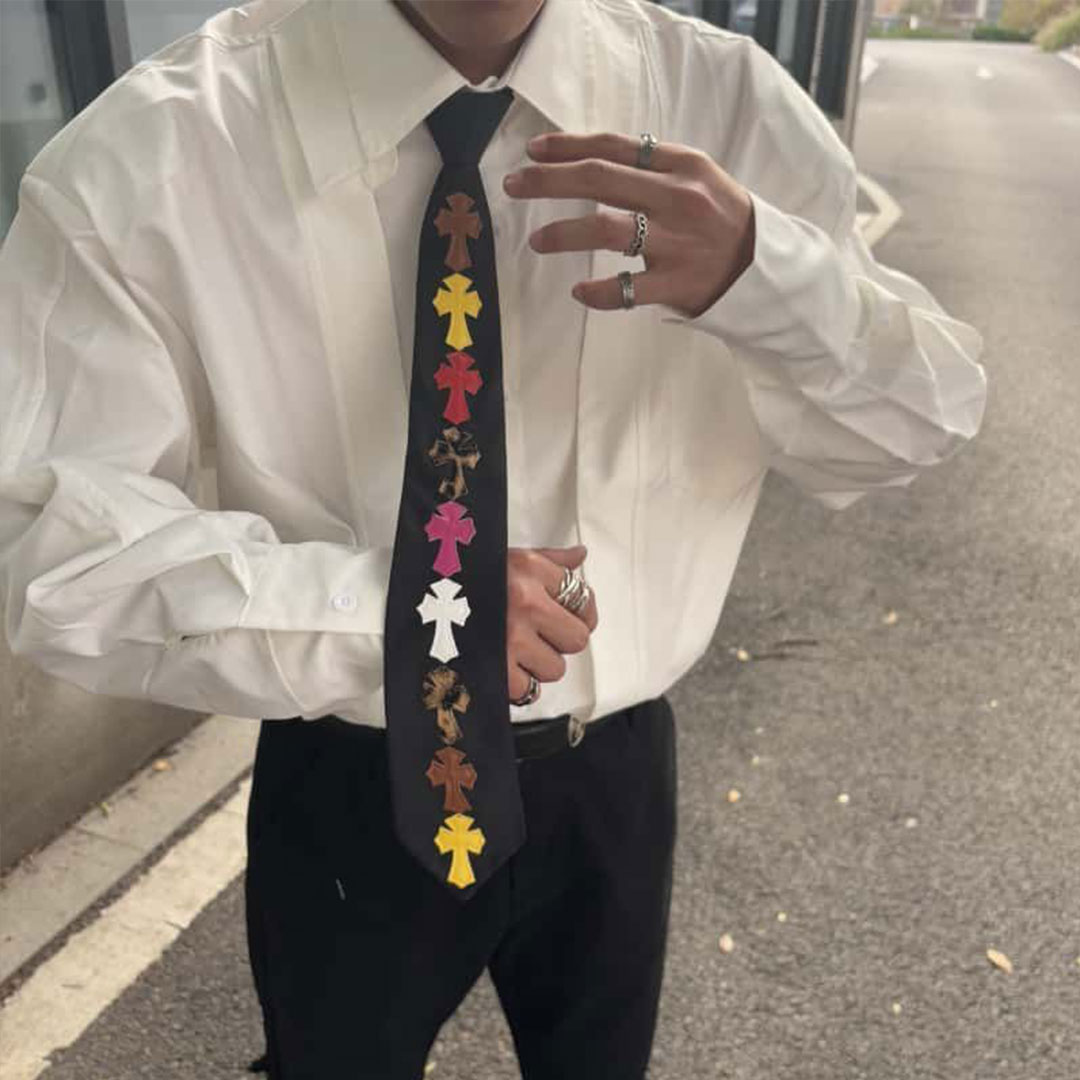 【Chrome Hearts】クロムハーツ  クロスシャツタイ デコラティブボウタイ