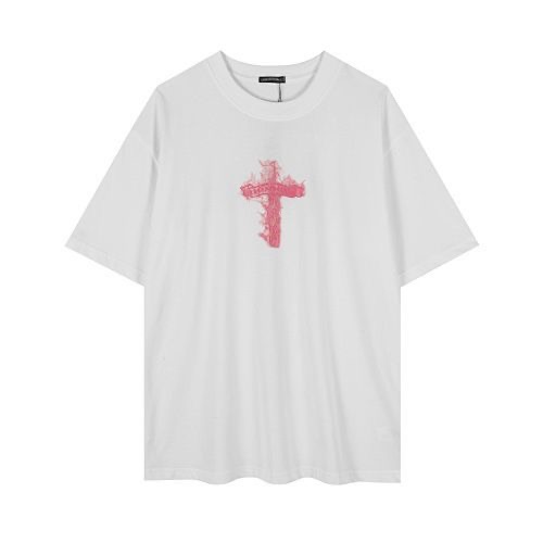 【Chrome Hearts】クロムハーツ ルーンロゴカップル半袖Tシャツ 男女兼用
