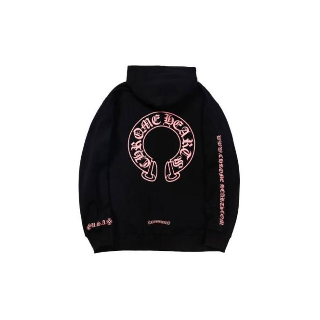 Chrome Hearts / クロムハーツ 🍁 【蓄光効果のある黒】蓄光グリーン梵字男女兼用プルオーバーパーカー長袖トレーナー