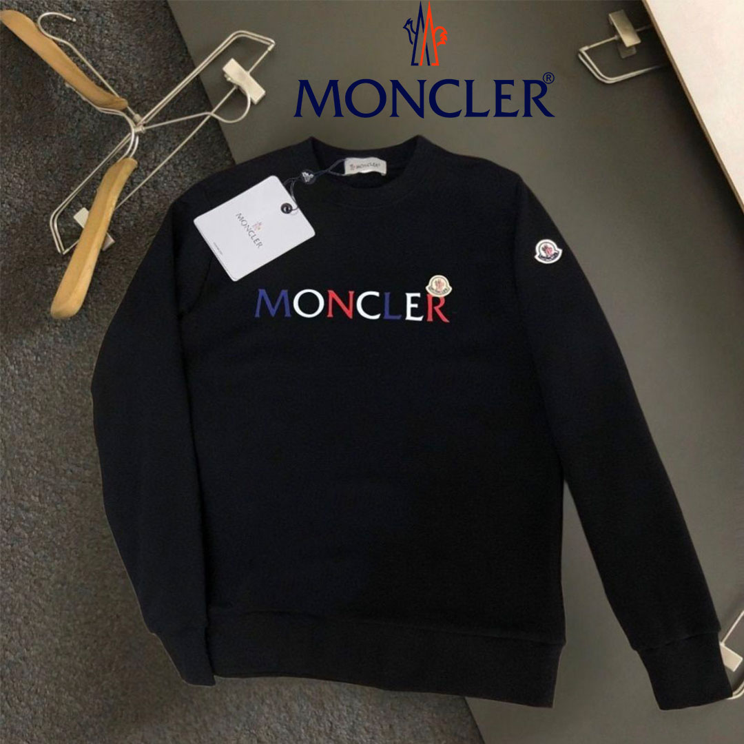 【MONCLER】モンクレール メンズ ラウンドネック ルーズ スウェットシャツ 男女兼用 トップス